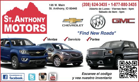 4- St. Anthony Motors - Chevy, Buick, GMC / Click Here for Inventory