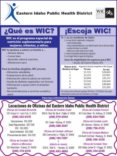 Eastern Idaho Public Health District - WIC