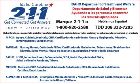 211 Idaho CareLine