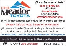 Phil Meador Toyota - New and used Camry's and Corrola's in stock, Pocatello ID